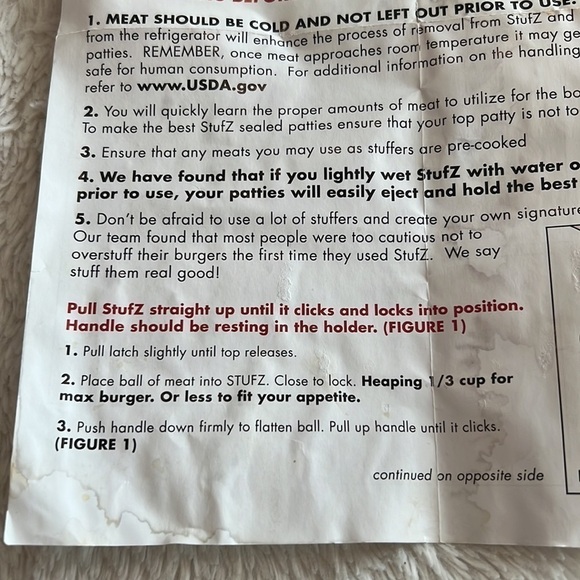 Stufz Stuffed Burger Press Hamburger Patty Maker - Picture 8 of 8